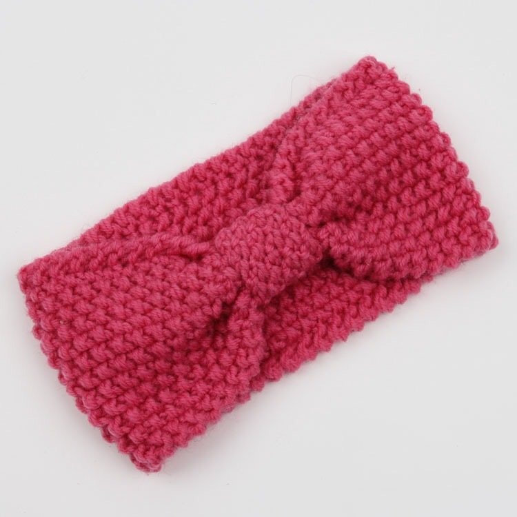 Two way knotted crochet headband