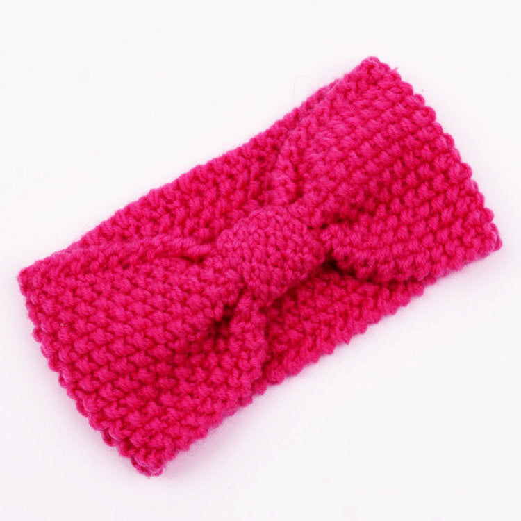 Two way knotted crochet headband