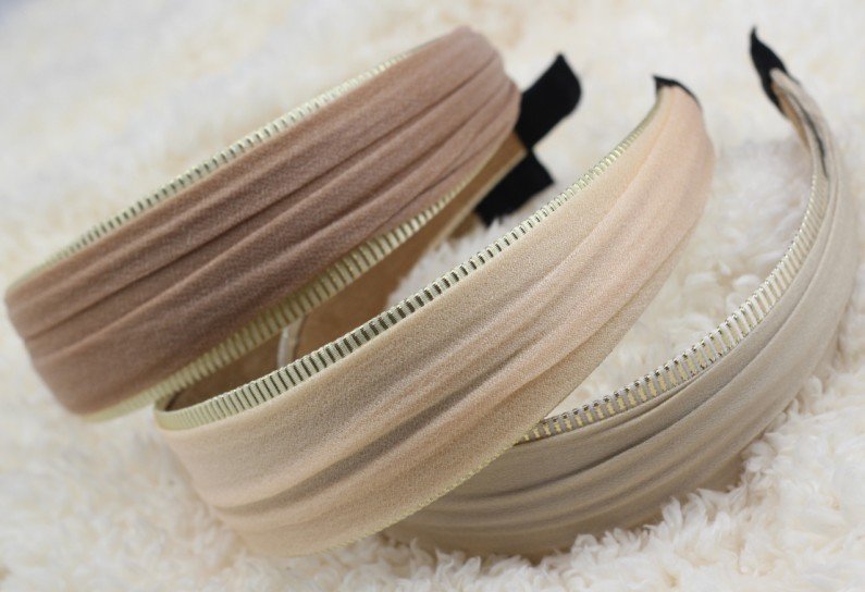 4cm-wide ruched chiffon headband