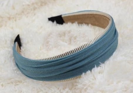 4cm-wide ruched chiffon headband