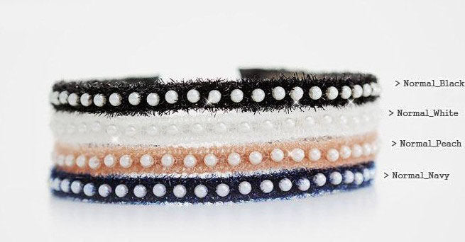 Tinsel lace & Pearls thin headband