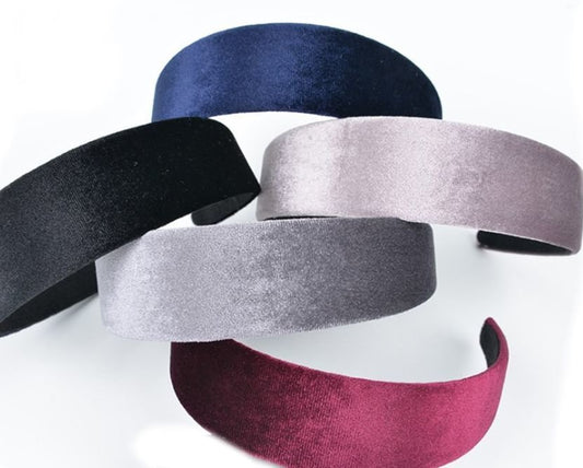 3.6cm wide velvet headband