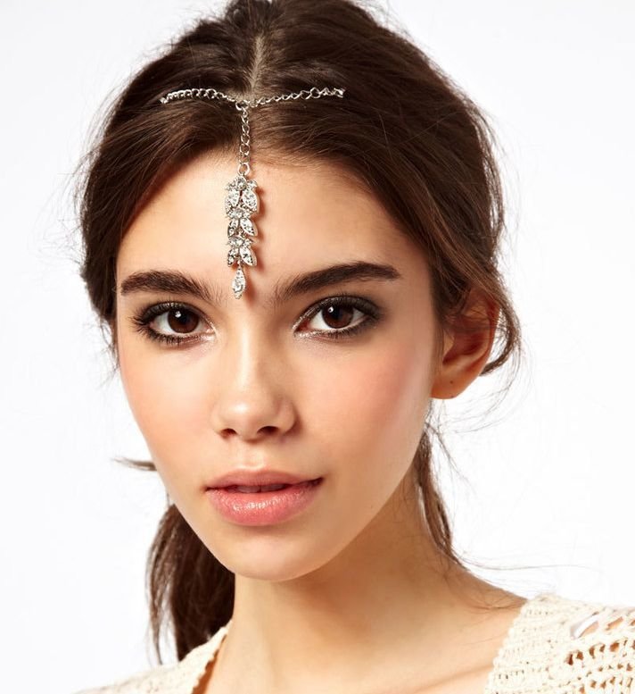 Shiny crystals double bobby pin