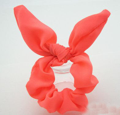 Plain chiffon scrunchies with twist bow