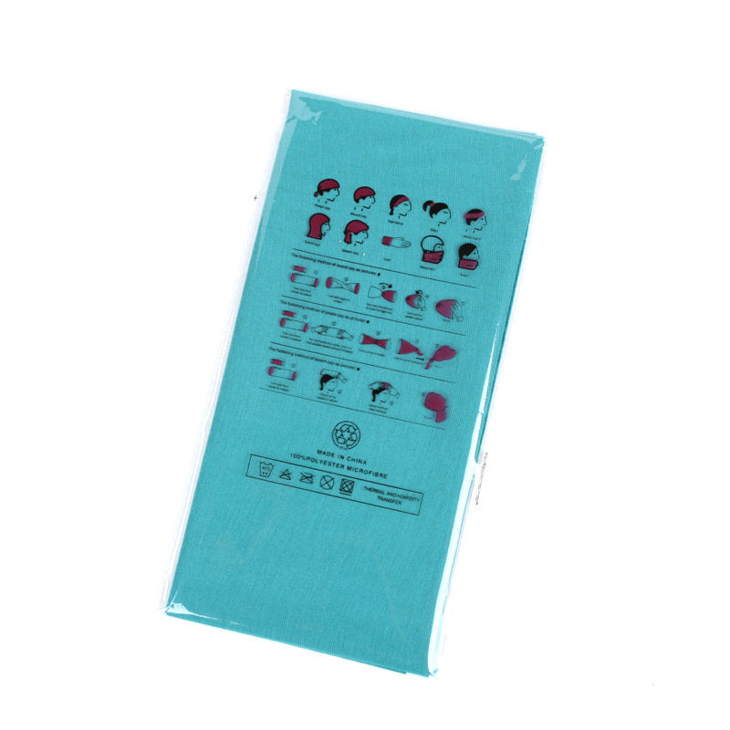 Solid colour multi-purpose seamless head wrap