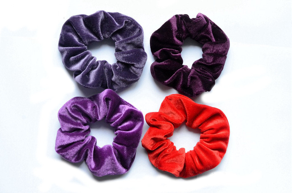 Small velvet scrunchies