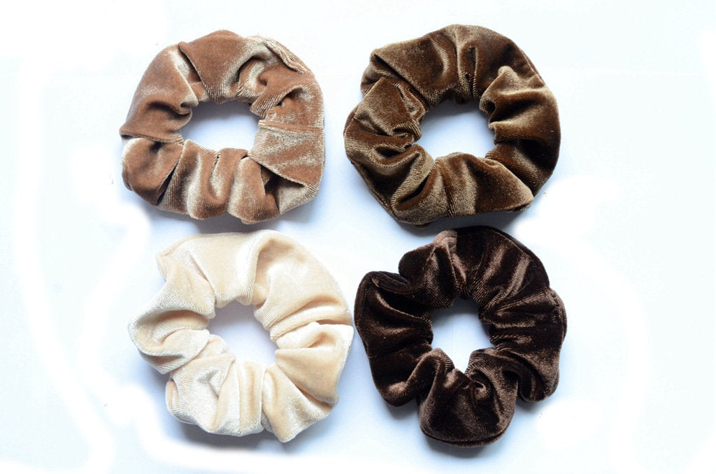 Small velvet scrunchies