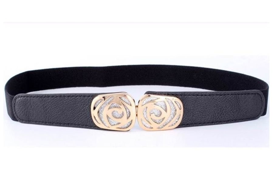 Glitter rose stretch belt