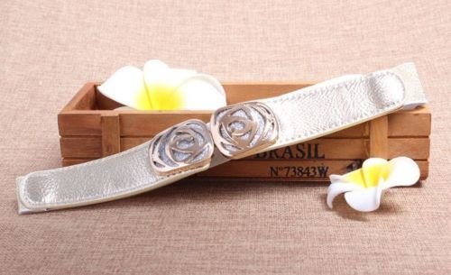 Glitter rose stretch belt