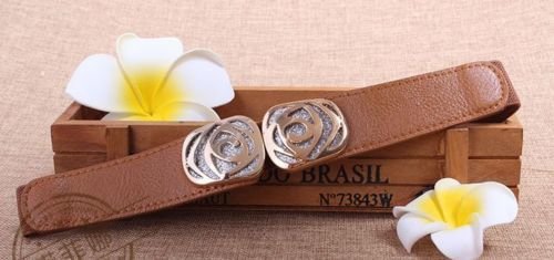 Glitter rose stretch belt