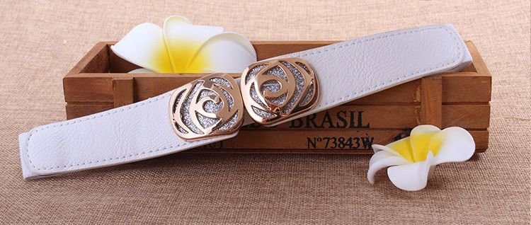 Glitter rose stretch belt