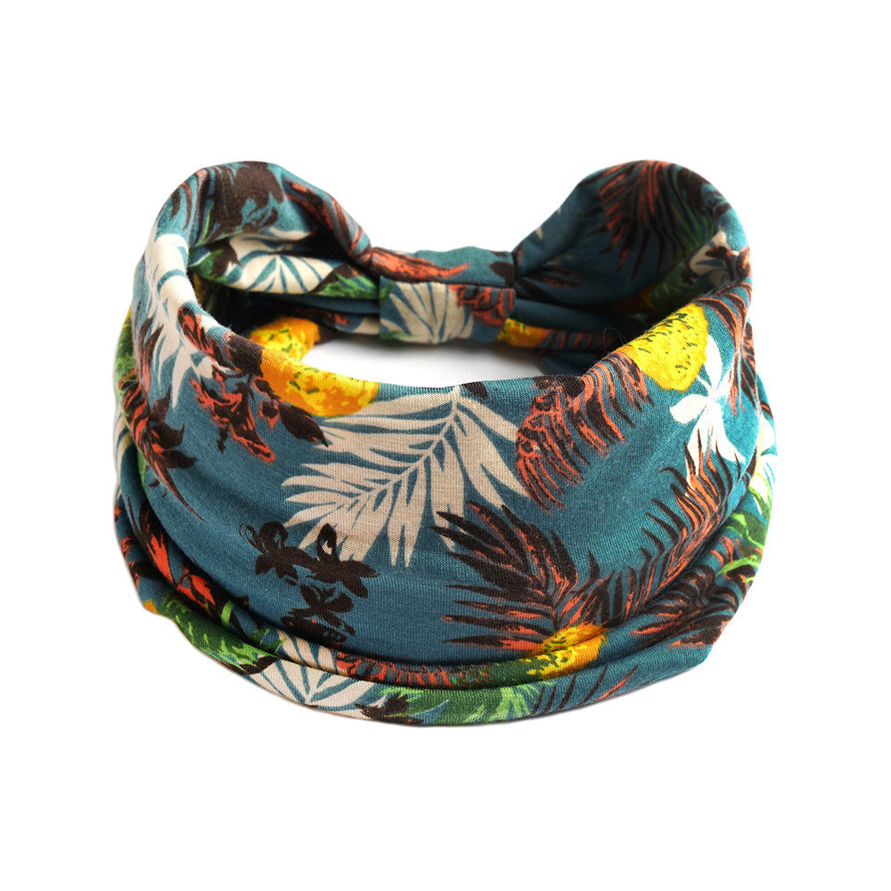 Printed 2-way bandanna hair band