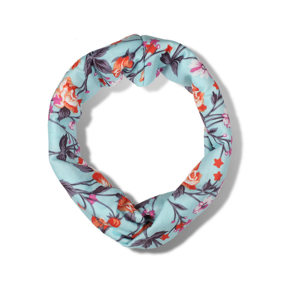 Floral turban headband