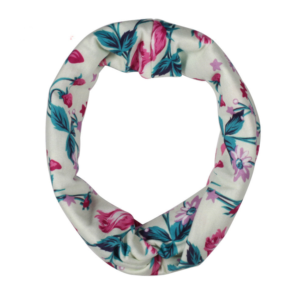Floral turban headband