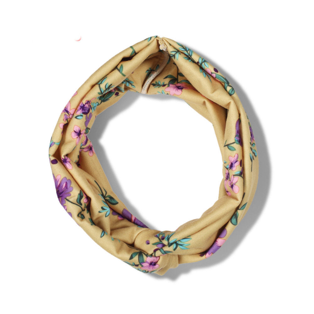 Floral turban headband