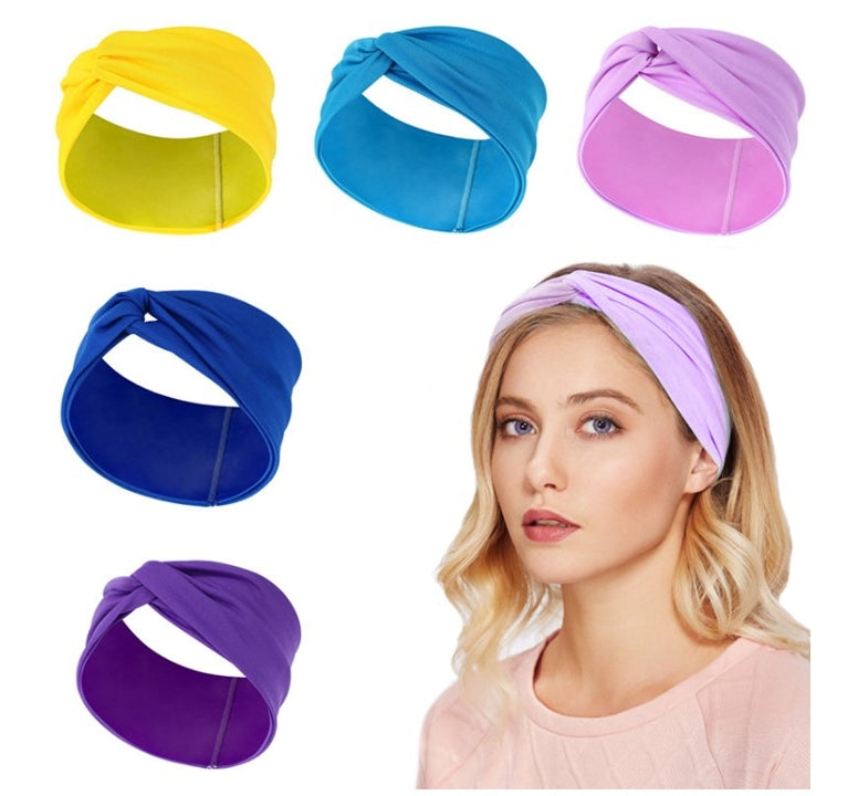 Stretchy turban headband