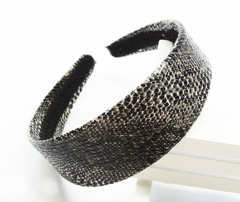 Snake skin design wide headband
