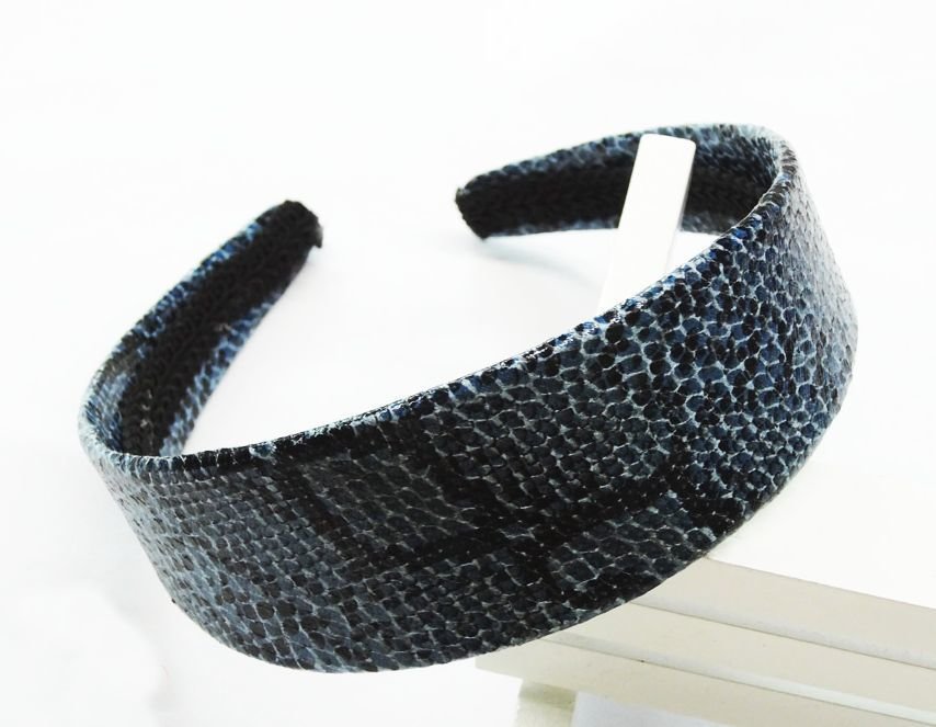 Snake skin design wide headband
