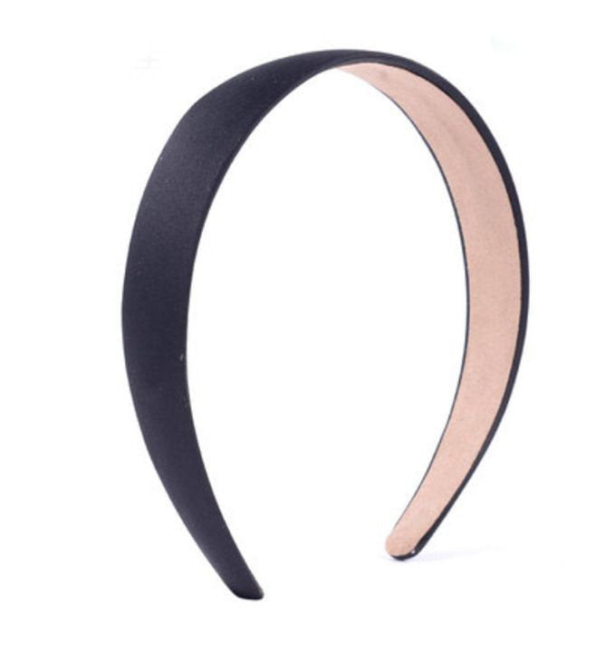 2.8cm wide Glossy satin headband