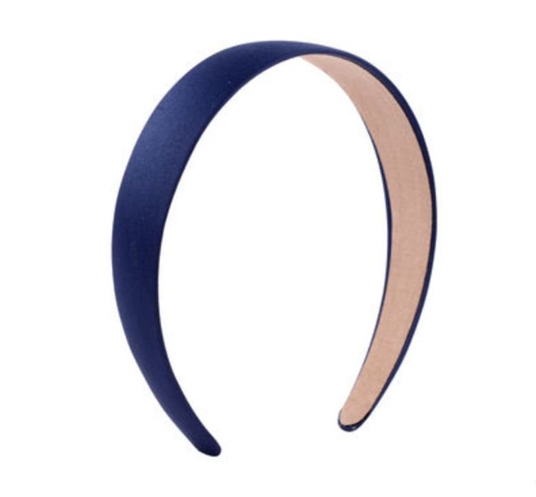 2.8cm wide Glossy satin headband