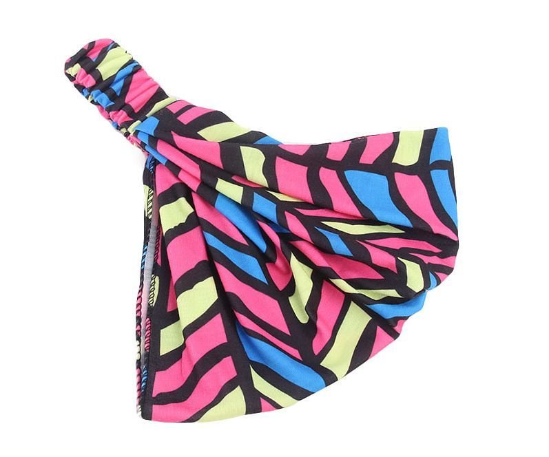 Ethnic style rainbow bandanna headband