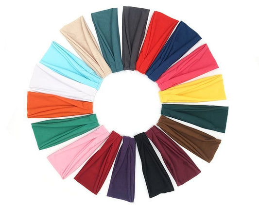 Plain tapered bandanna headband