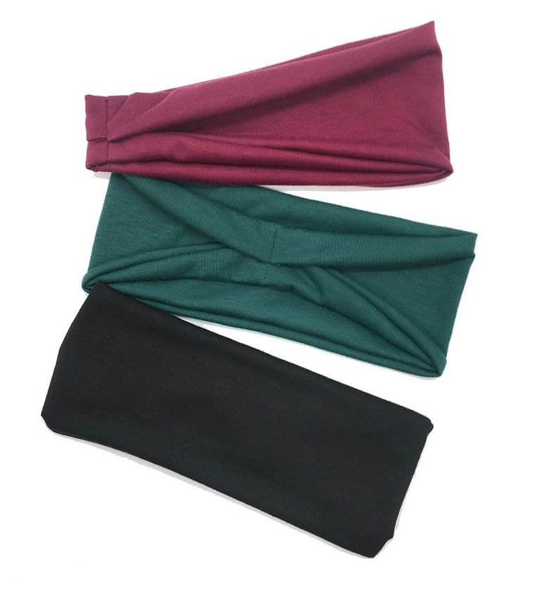 Plain sporty bandanna headband