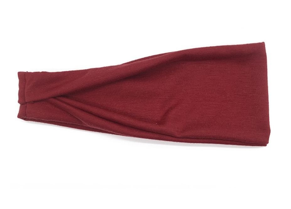 Plain sporty bandanna headband
