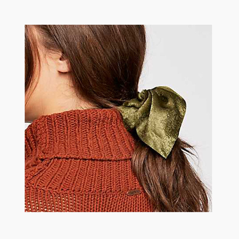 Premium satin ribbon bow scrunchies - 20 pieces