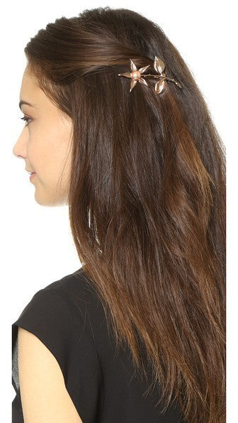 Flower branch hair slide
