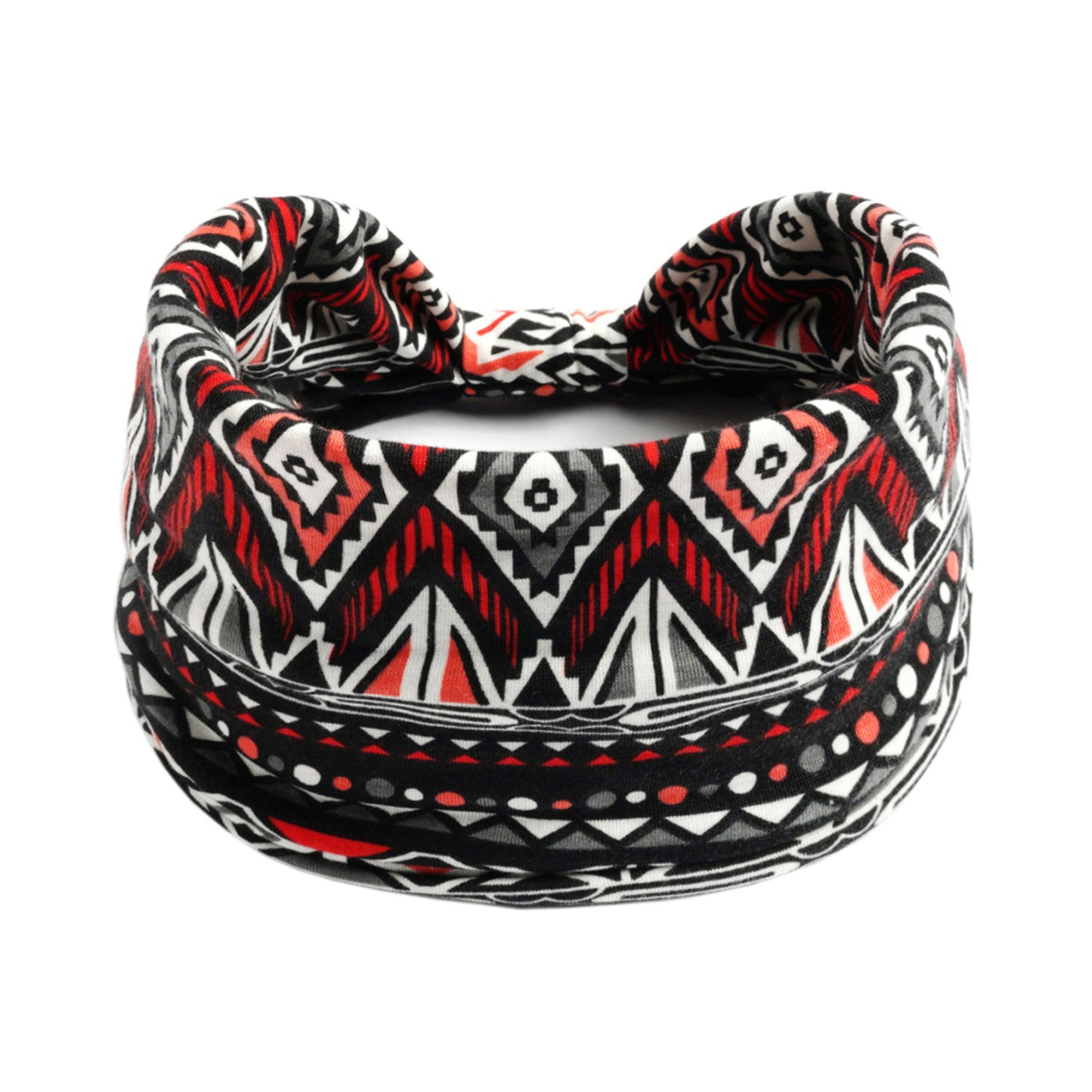 Multicolour diamonds printed 2-way bandanna hair band