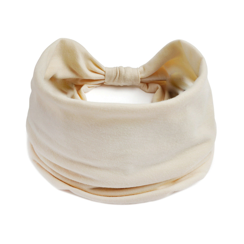 Plain colour 2-way bandanna hair band