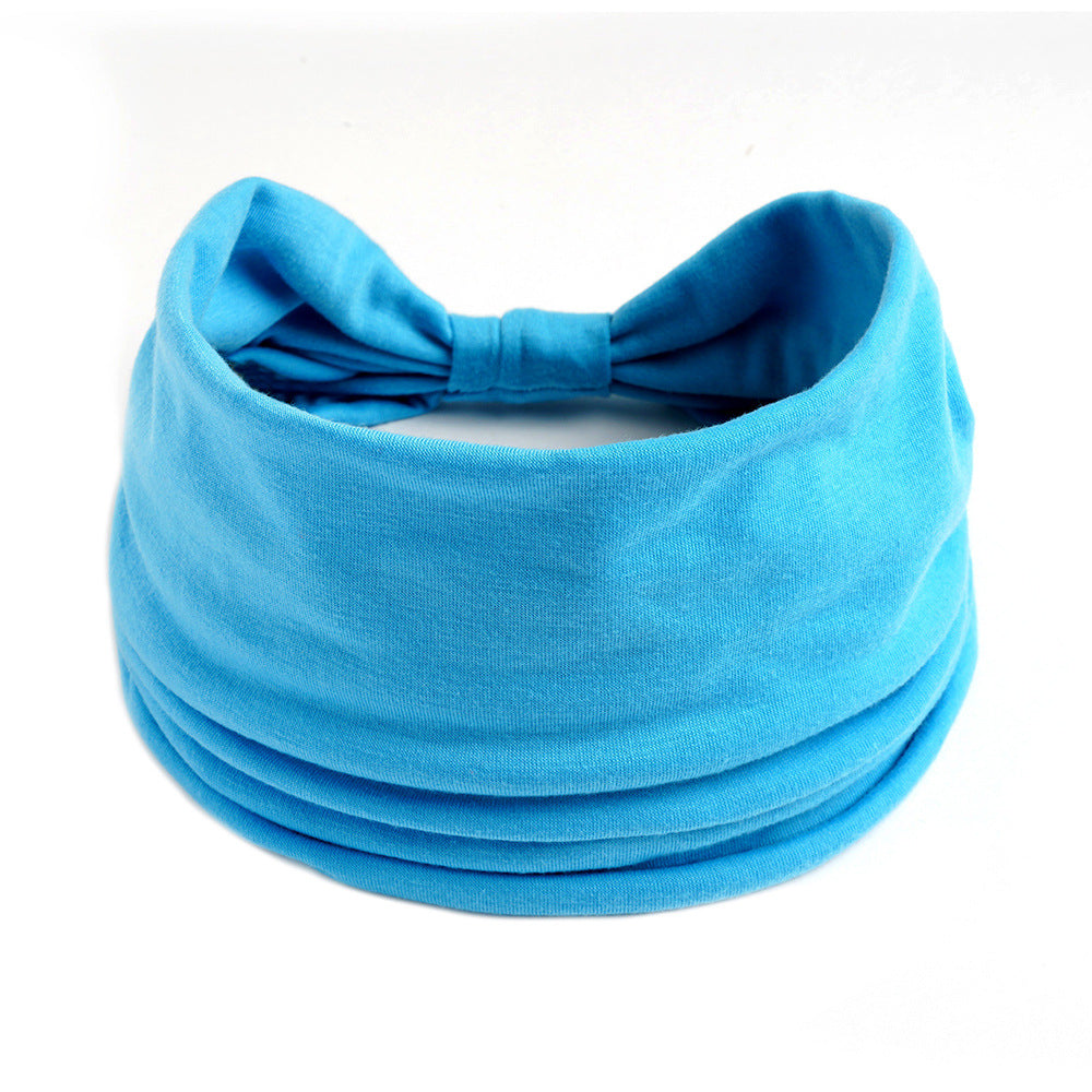 Plain colour 2-way bandanna hair band