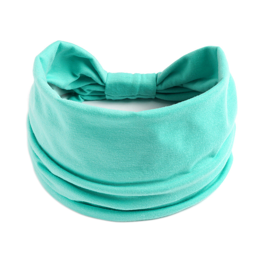 Plain colour 2-way bandanna hair band