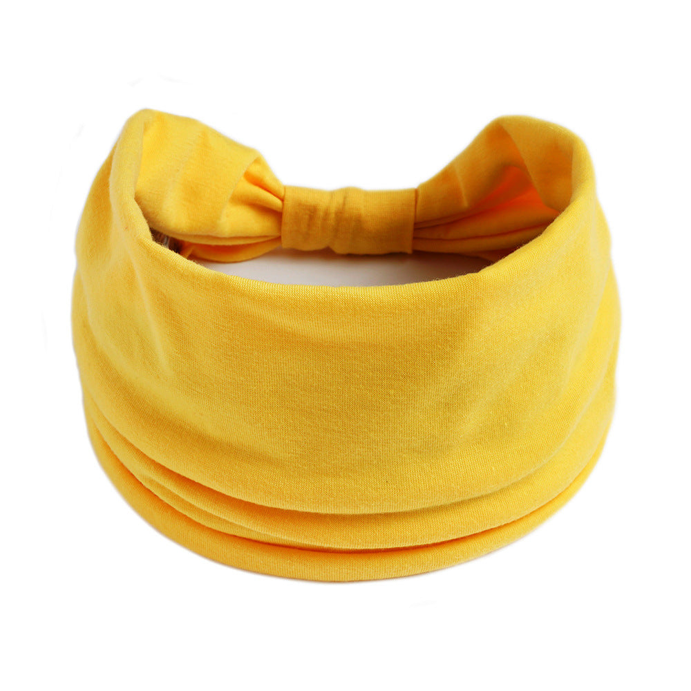 Plain colour 2-way bandanna hair band