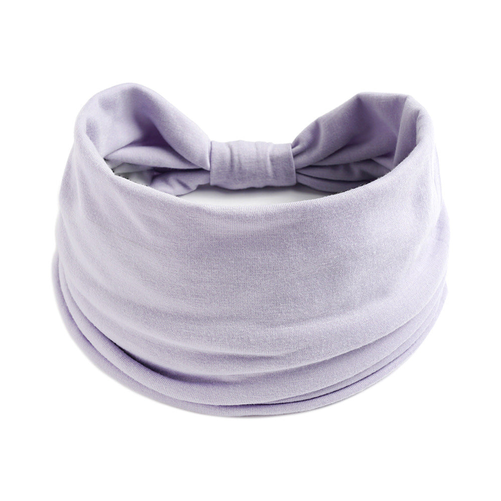 Plain colour 2-way bandanna hair band