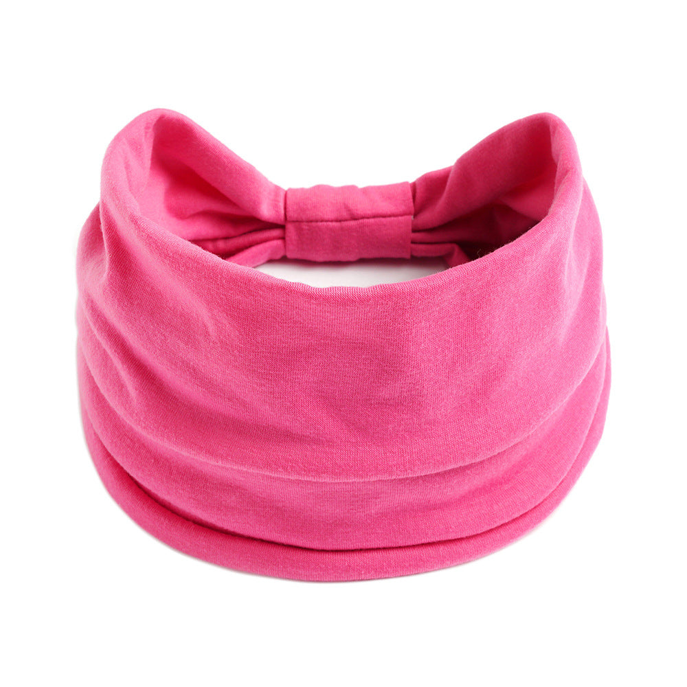 Plain colour 2-way bandanna hair band