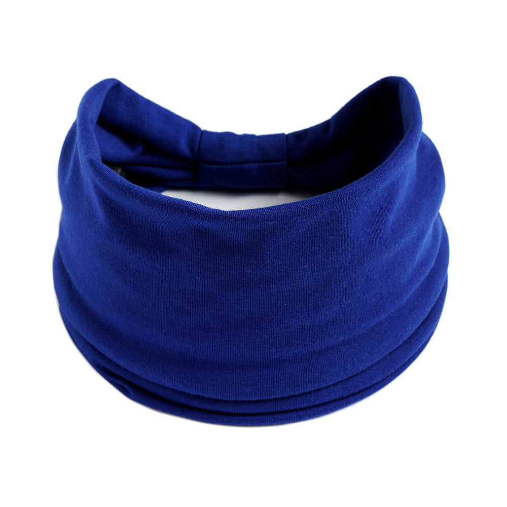 Plain colour 2-way bandanna hair band