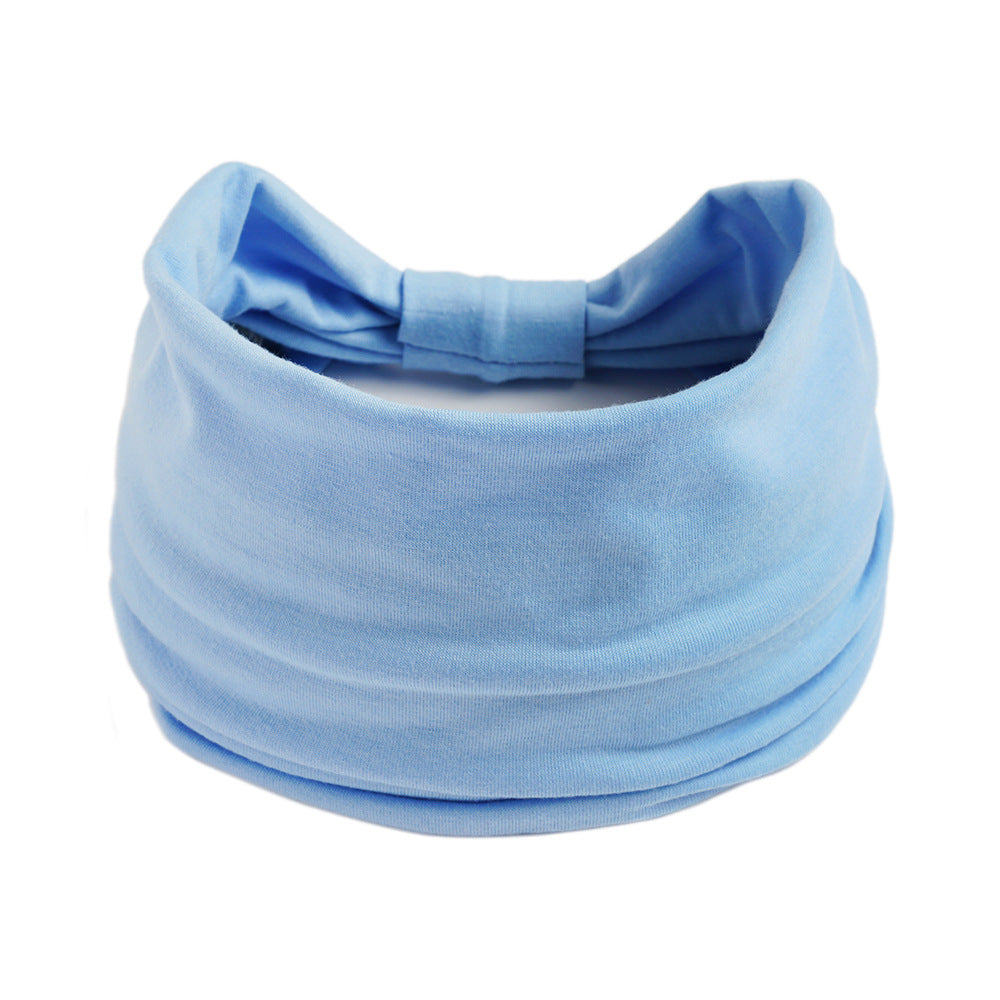 Plain colour 2-way bandanna hair band
