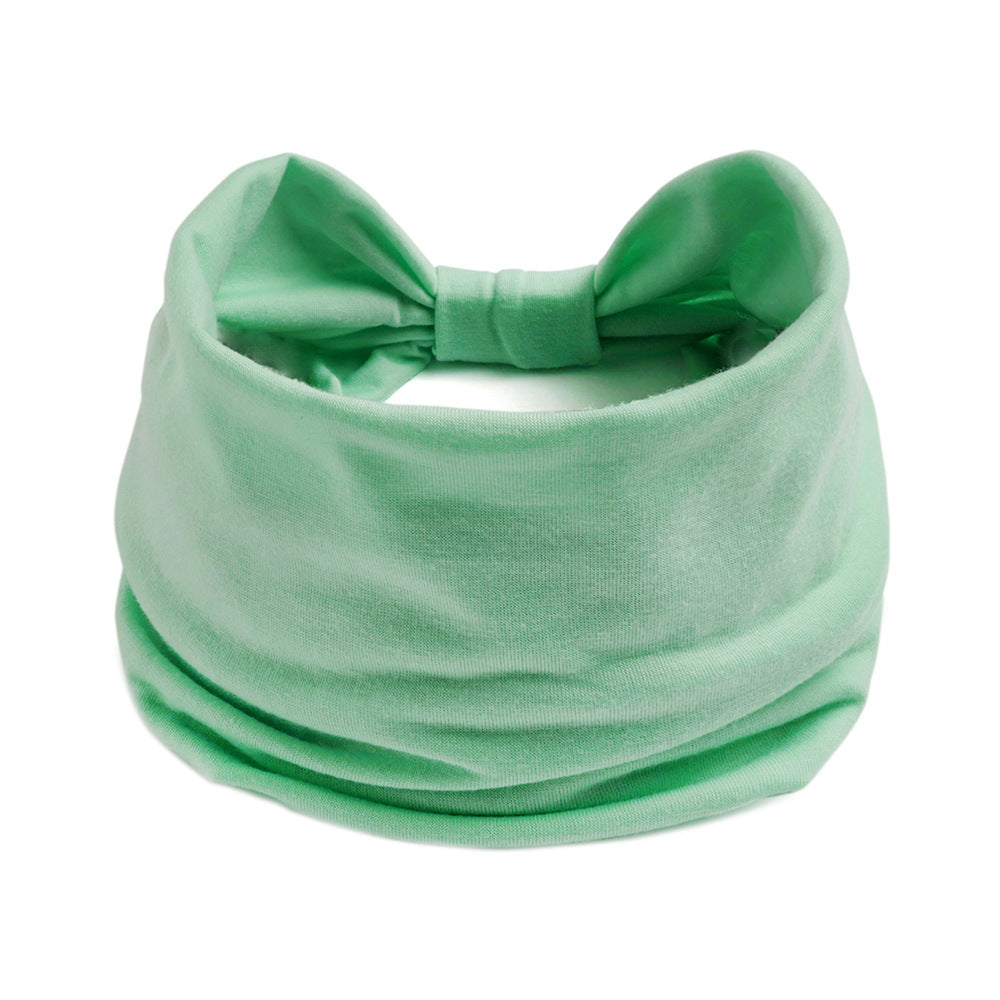 Plain colour 2-way bandanna hair band