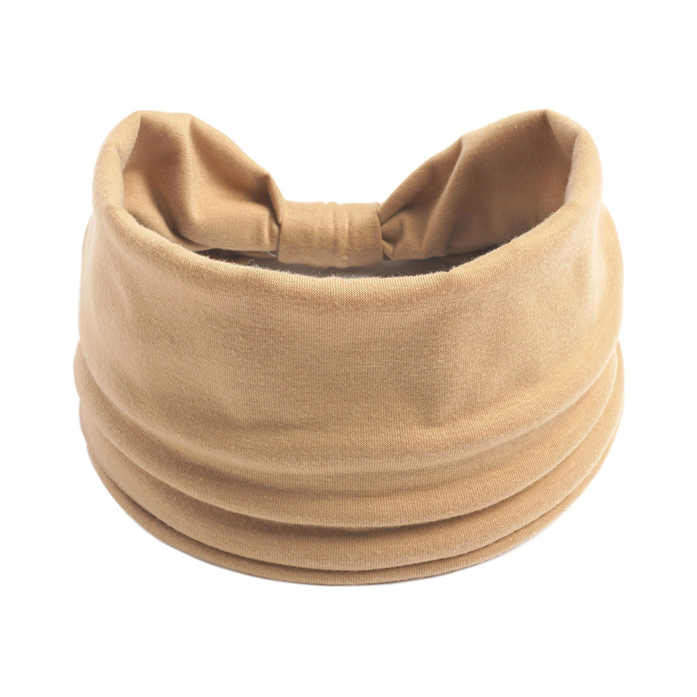Plain colour 2-way bandanna hair band
