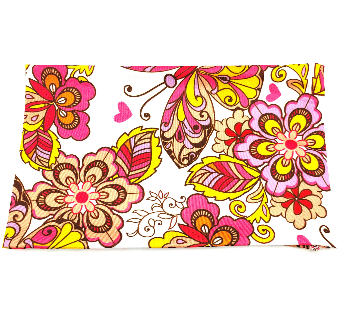 Multicoloured butterfly floral wide loop headband