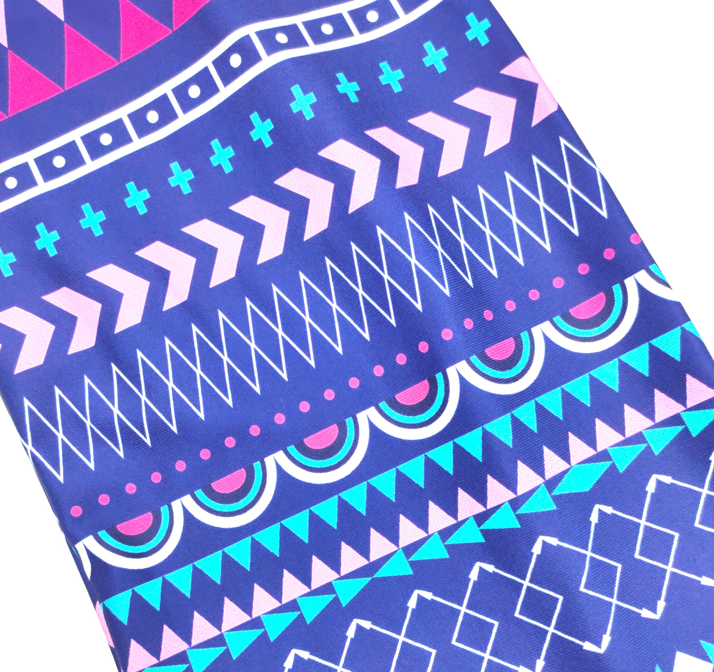 Multicoloured navy wide loop headband