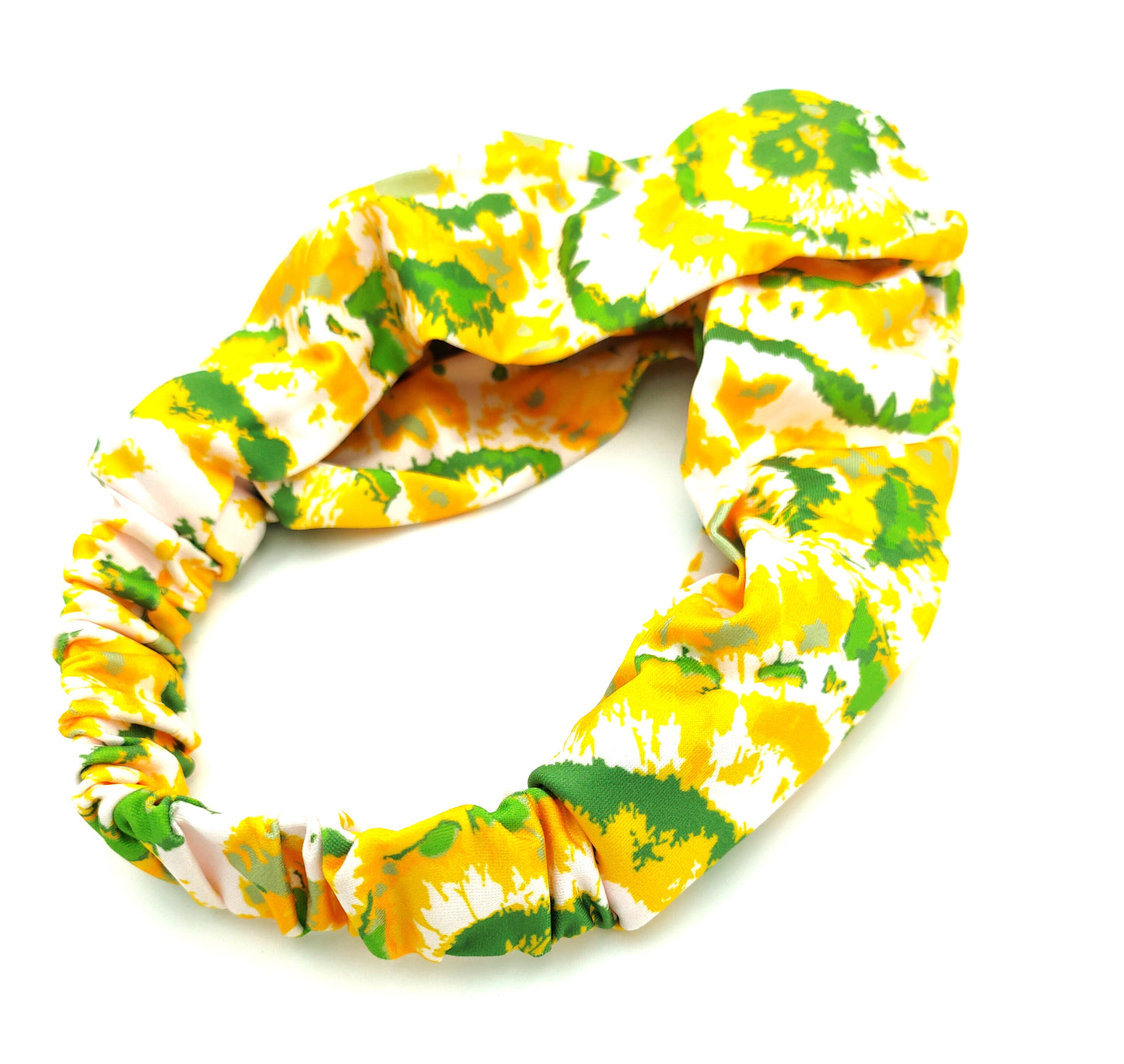 Smash paint print multicoloured thick elastic headband