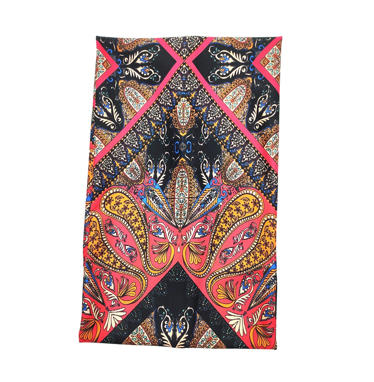 Ethnic style multicoloured print wide loop hair band