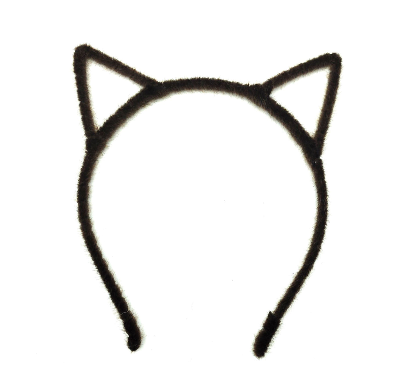 Thin fluffy cat ears headband