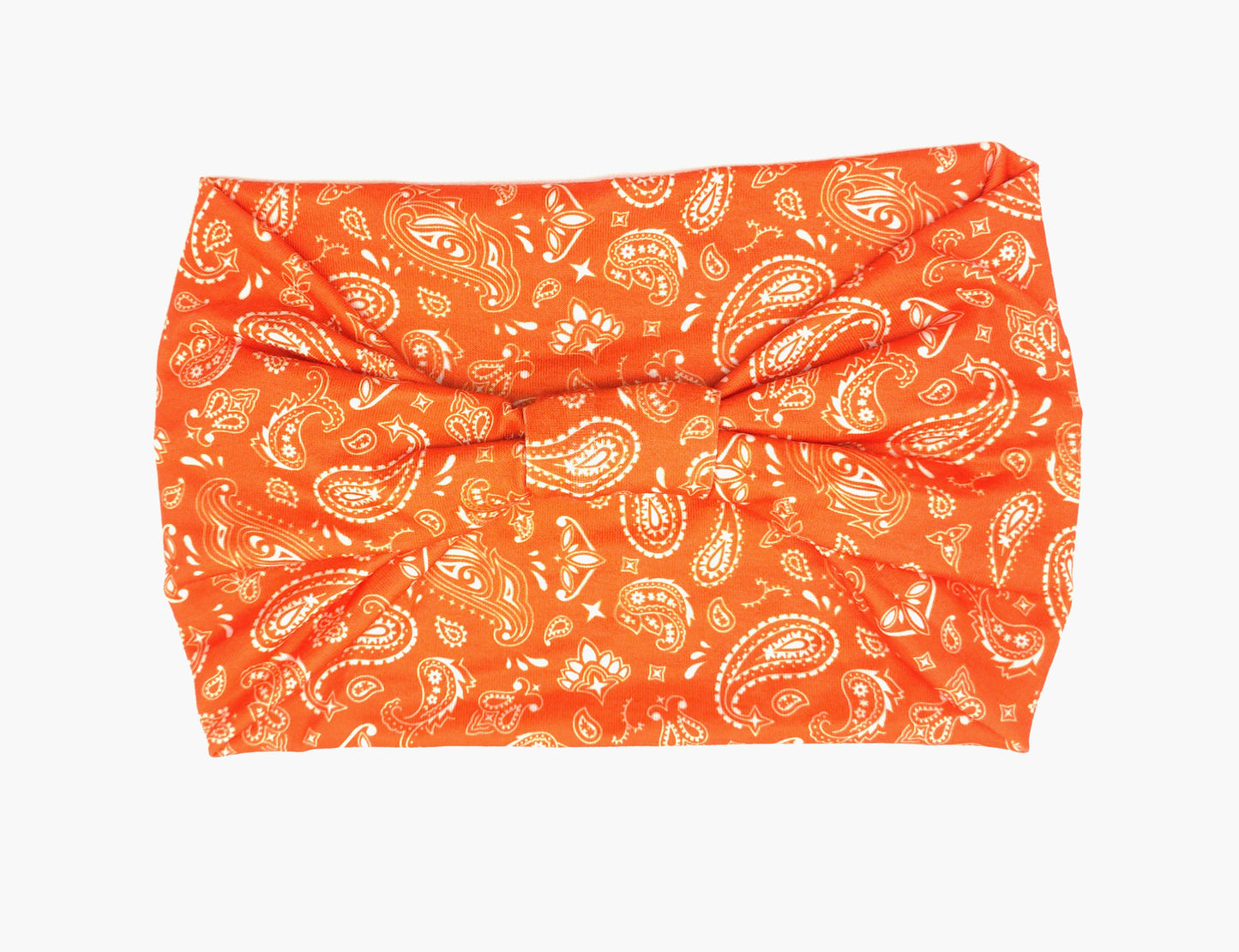 Paisley print knotted bandanna headband