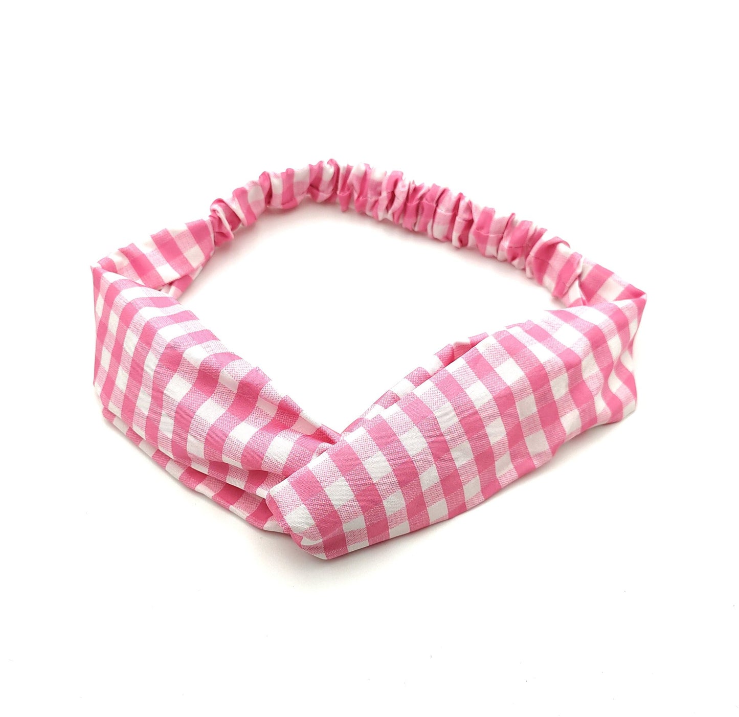 Checkered patterned elastic headband