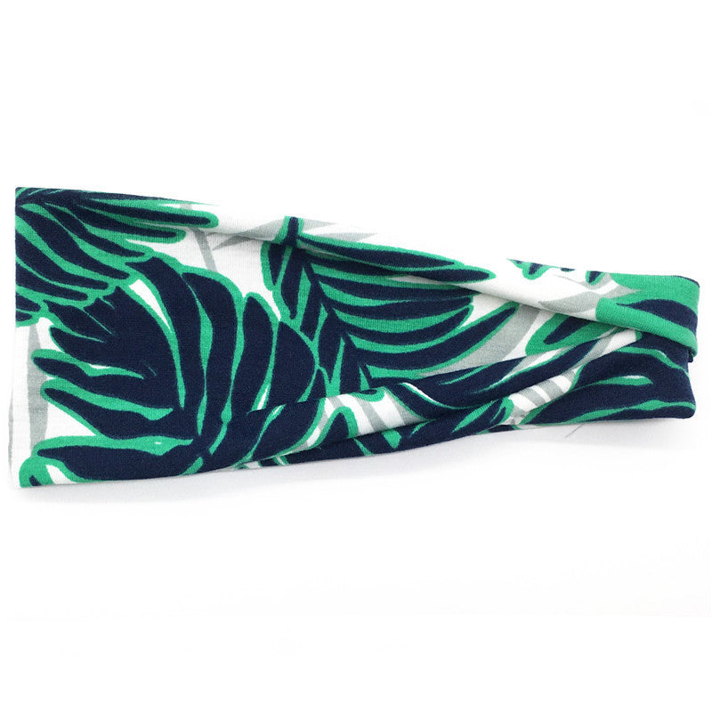 Soft cotton printed sporty bandanna headband