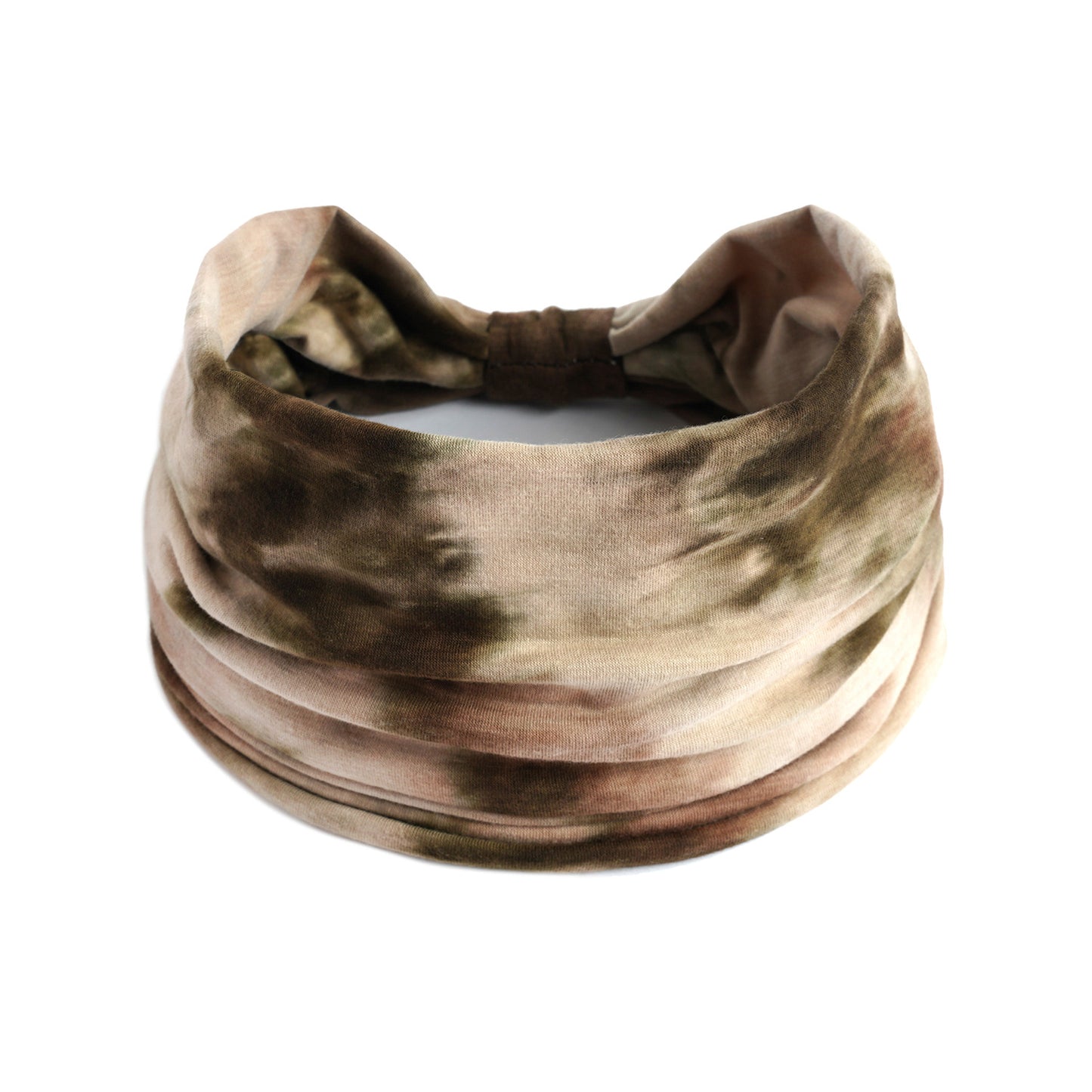 Extra-wide 2-way tie dye print bandanna hair band